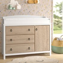 Brown changing sales table dresser